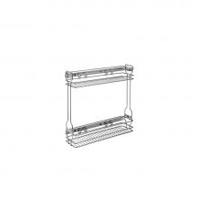 Rev-A-Shelf 548-06CR-1 - Two-Tier Side Mount Pull Out Steel Wire Organizer