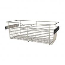 Rev-A-Shelf CB-301411SN-1 - 30 in Satin Nickel Closet Pullout Basket