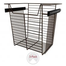 Rev-A-Shelf CBSL-181417BZ-3 - 18'' W Closet Baskets for Custom Closet Systems (3-pack)