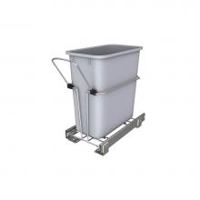 Rev-A-Shelf RUKD-820-1 - Undersink Chrome Steel Pull Out Waste/Trash Container