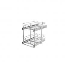 Rev-A-Shelf 5WB2-1218CR-1 - Two-Tier Bottom Mount Pull Out Steel Wire Organizer