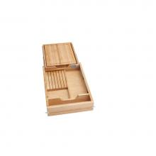 Rev-A-Shelf 4KCB-18H-1 - Wood Knife Organizer and Cutting Board Replacement Drawer System (No Slides)