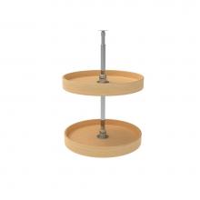 Rev-A-Shelf LD-4NW-072-18-1 - Natural Wood Full Circle 2-Shelf Lazy Susans for Corner Wall Cabinets