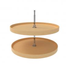 Rev-A-Shelf LD-4NW-072-32-1 - Natural Wood Full Circle 2-Shelf Lazy Susans for Corner Base Cabinets