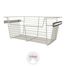 Rev-A-Shelf CBSL-241410SN-3 - 24'' W Closet Baskets for Custom Closet Systems (3-pack)