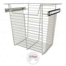 Rev-A-Shelf CBSL-181417SN-3 - 18'' W Closet Baskets for Custom Closet Systems (3-pack)