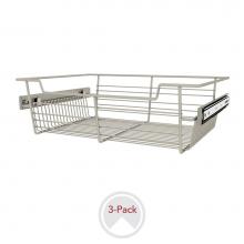 Rev-A-Shelf CBSL-181405SN-3 - 18'' W Closet Baskets for Custom Closet Systems (3-pack)