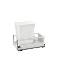 Rev-A-Shelf TWCSD-15DM-1 - Tandem Pull Out Waste/Trash Container w/Soft Close and Servo Drive System