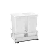 Rev-A-Shelf TWCSD-1850DM-2 - Tandem Pull Out Waste/Trash Container w/Soft Close and Servo Drive System