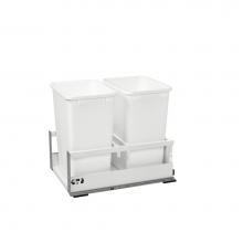 Rev-A-Shelf TWCSD-18DM-2 - Tandem Pull Out Waste/Trash Container w/Soft Close and Servo Drive System