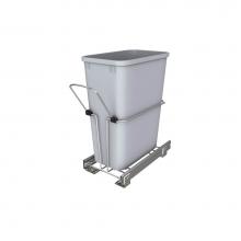 Rev-A-Shelf RUKD-932-1 - Undersink Chrome Steel Pull Out Waste/Trash Container