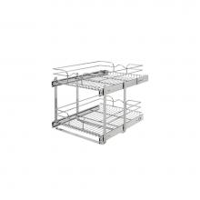 Rev-A-Shelf 5WB2-1822CR-1 - Two-Tier Bottom Mount Pull Out Steel Wire Organizer