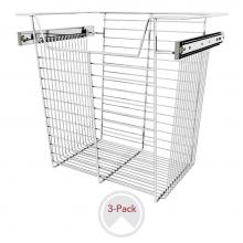 Rev-A-Shelf CBSL-181417CR-3 - 18'' W Closet Baskets for Custom Closet Systems (3-pack)