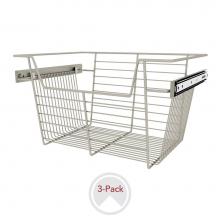 Rev-A-Shelf CBSL-181410SN-3 - 18'' W Closet Baskets for Custom Closet Systems (3-pack)