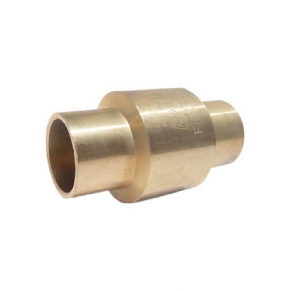 1-1/4 IN 200# WOG,  Forged Brass Body,  Solder Ends,  Spring Loaded