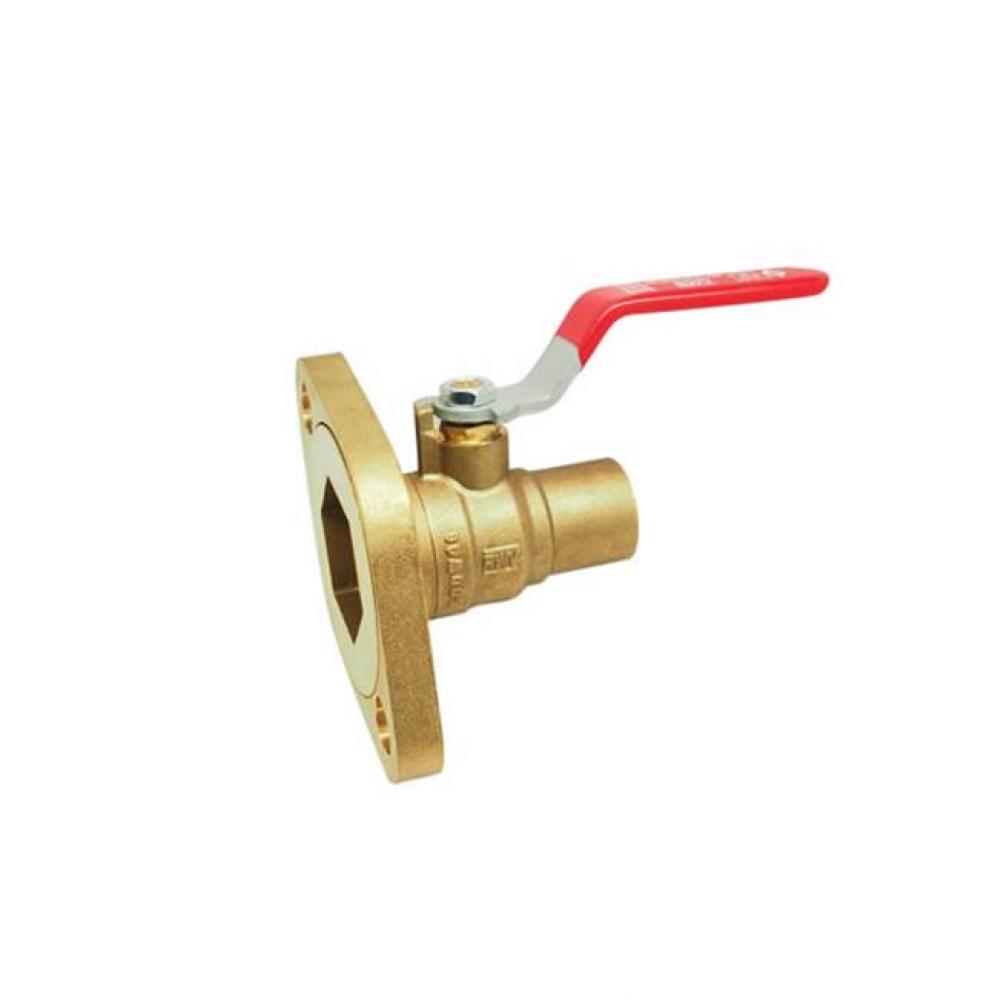 1-1/4 IN 600# Pump Flange Ball Valve,  Rotating Flange Design,  Solder x Flange