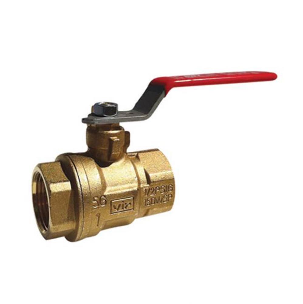 3 IN 150# WSP/600# WOG Brass Body,  Threaded Ends,  Chrome-Plated Ball,  PTFE Seats