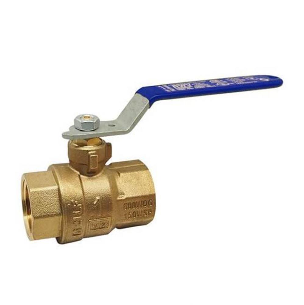 3 IN 150# WSP/600# WOG Brass Body,  Threaded Ends,  Chrome-Plated Ball,  PTFE Seats