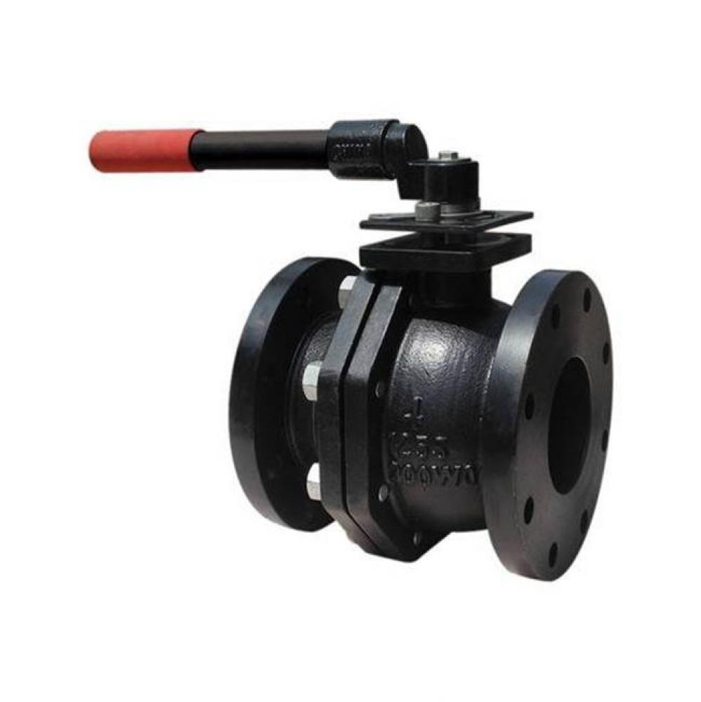 Flanged Iron Ball Valve W/Lvr