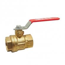 Red-White Valve 670779544250 - 2 1/2 IN 150# WSP/600# WOG Brass Body,  Threaded Ends,  Chrome-Plated Ball,  PTFE Seats
