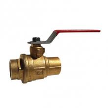 Red-White Valve 670779451206 - 2 IN 150# WSP/600# WOG Brass Body,  Sweat Ends,  Chrome-Plated Ball,  PTFE Seats