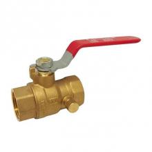 Red-White Valve 670779560069 - 1 IN 600# WOG,  Brass Body,  Threaded Ends,  Drain Port