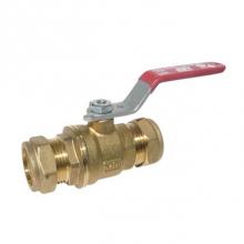 Red-White Valve 670779565064 - 1 IN 600# WOG*,  Brass Body,  Compression Ends,  Teflon Seats