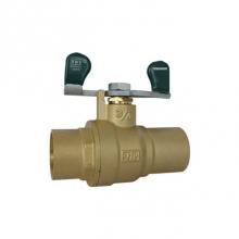 Red-White Valve 670779705347 - 3/4 IN 150# WSP/600# WOG Brass Body,  Solder Ends,  Chrome-Plated Ball,  PTFE Seats
