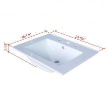 Sagehill Designs RC2418-W - 23-5/8''W x 18-1/8''D Ceramic Sink - White