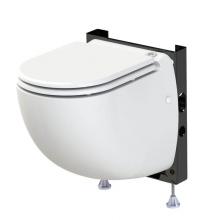 Saniflo 020 - Sanicompact Comfort Wall-Hung Macerating Dual-Flush Toilet Complete With Carrier. Includes Soft Cl
