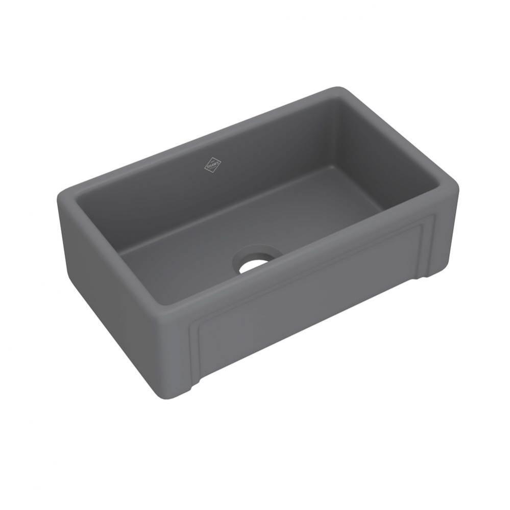 30'' Egerton Single Bowl Farmhouse Apron Front Fireclay Kitchen Sink