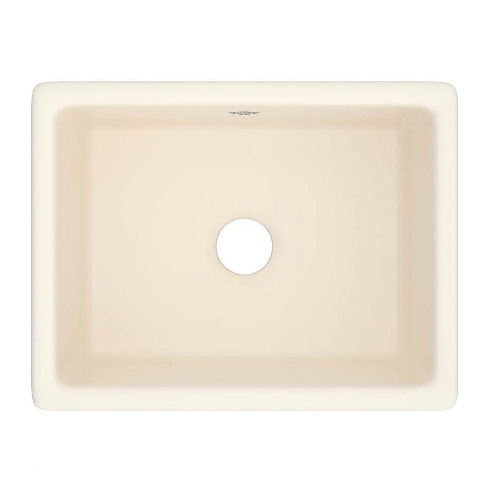23'' Shaker Single Bowl Inset Or Undermount Fireclay Secondary Kitchen Or Laundry Sink