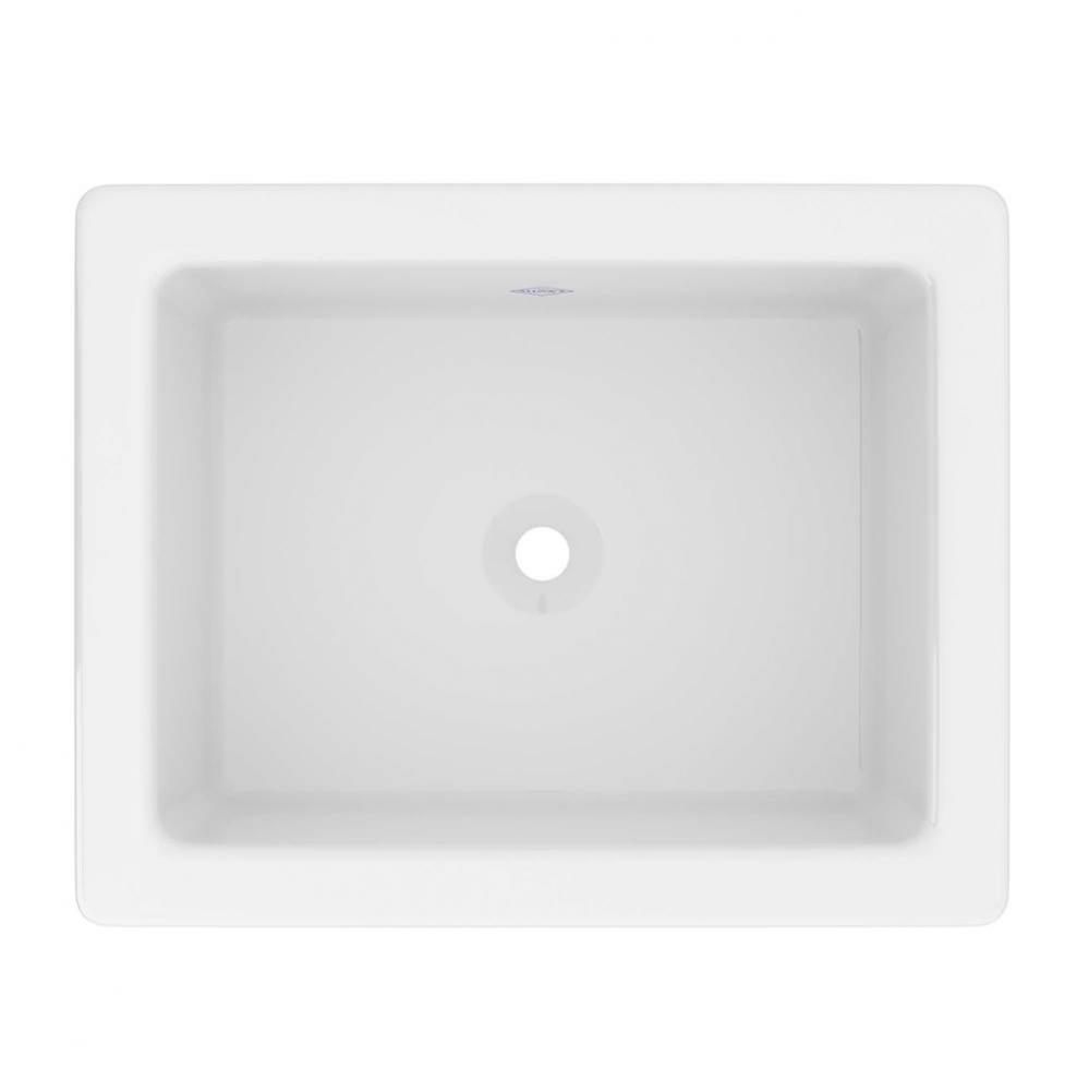 Shaker Rectangular Undermount Or Drop In Lavatory Fireclay Sink