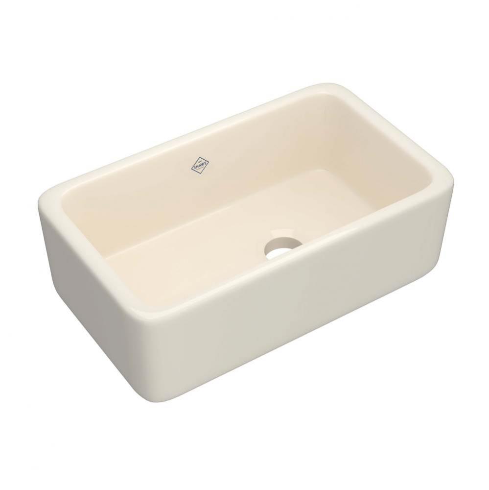 30'' Lancaster Single Bowl Farmhouse Apron Front Fireclay Kitchen Sink