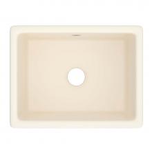 Shaws UM2318PCT - 23'' Shaker Single Bowl Inset Or Undermount Fireclay Secondary Kitchen Or Laundry Sink