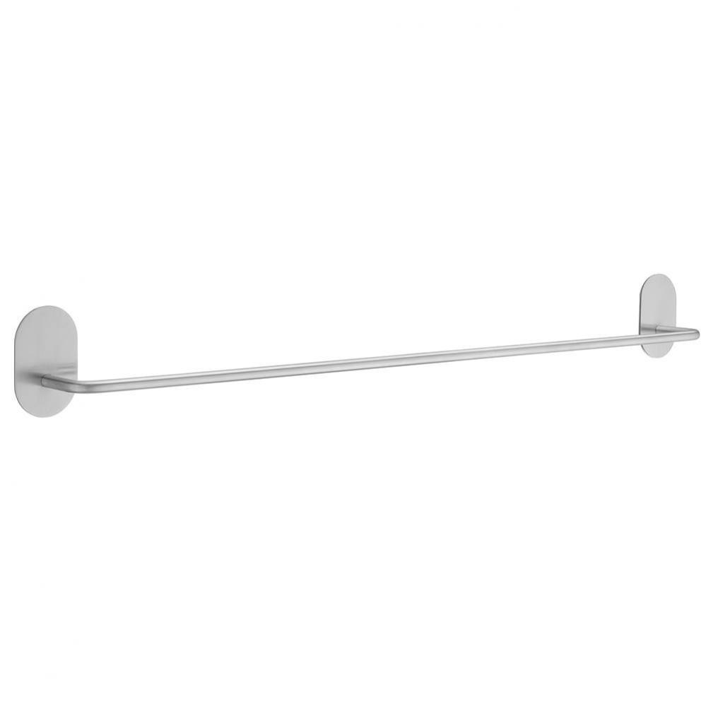 Self adhesive 22.5'' towel bar brushed stainless steel - oval