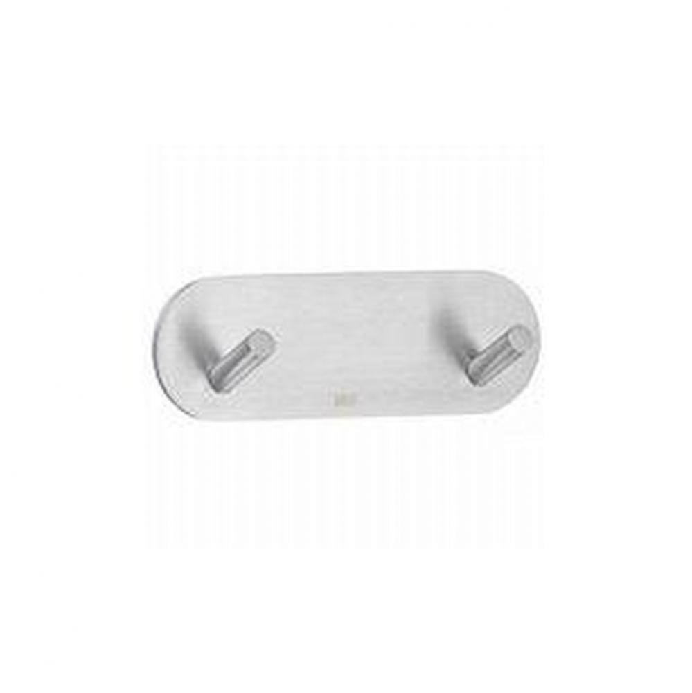 Design Mini Double Hook - Brushed Stainless Steel