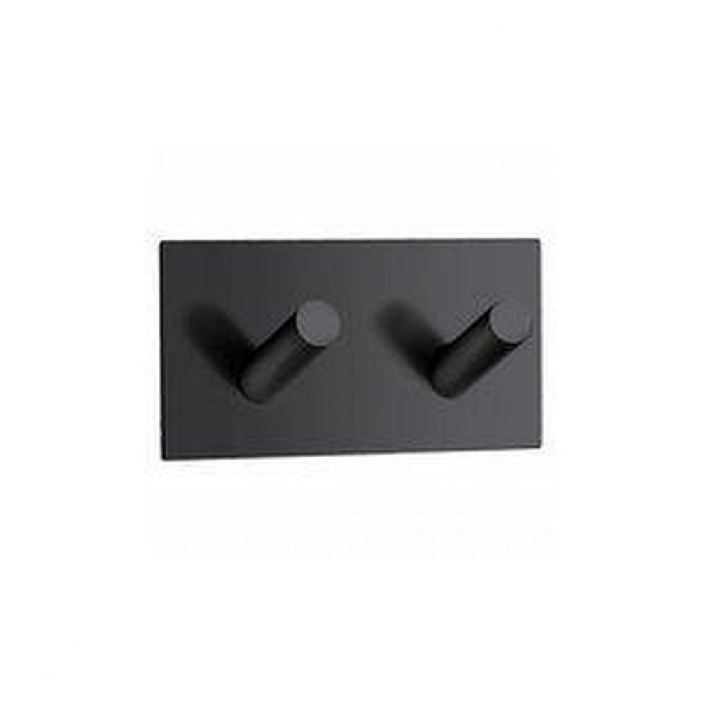 Self-Adhesive Hook Black Stainless