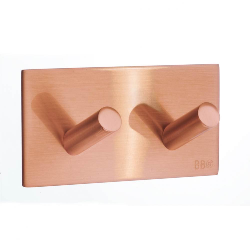 DOUBLE HOOK SELFADHESIVE BRUSHED COPPER