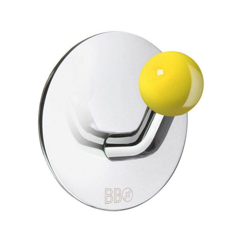 Design Single Hook Stainless Polished/Yellow