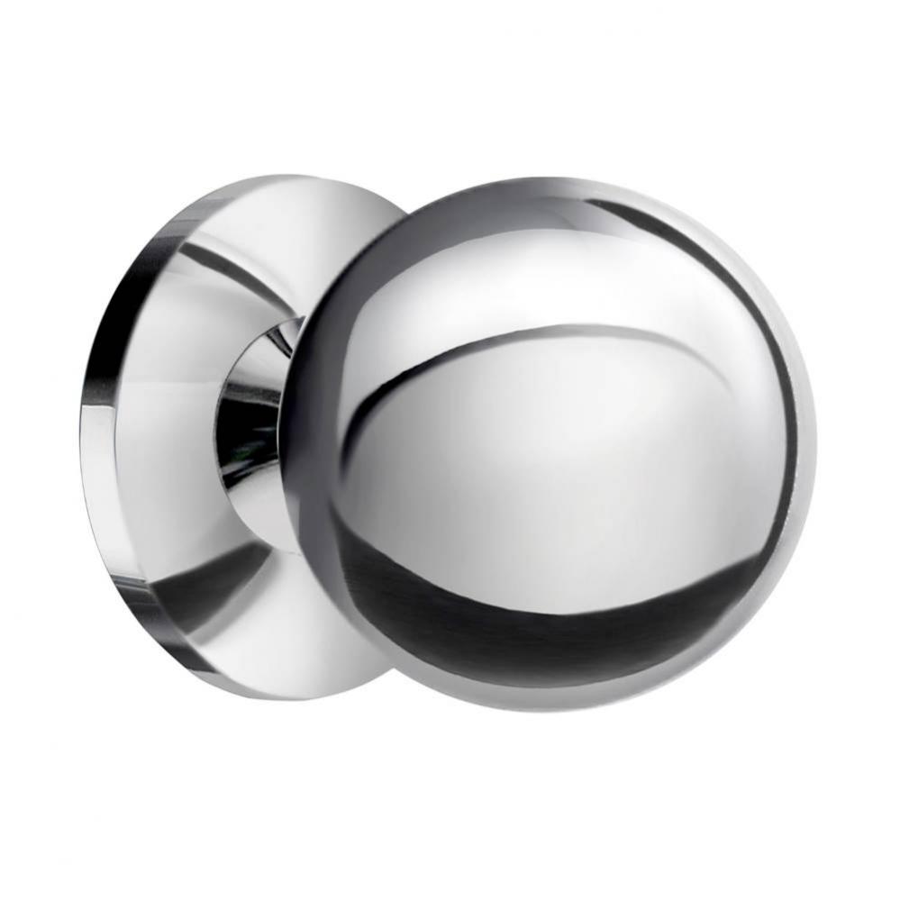 KNOB POLISHED CHROME 1''