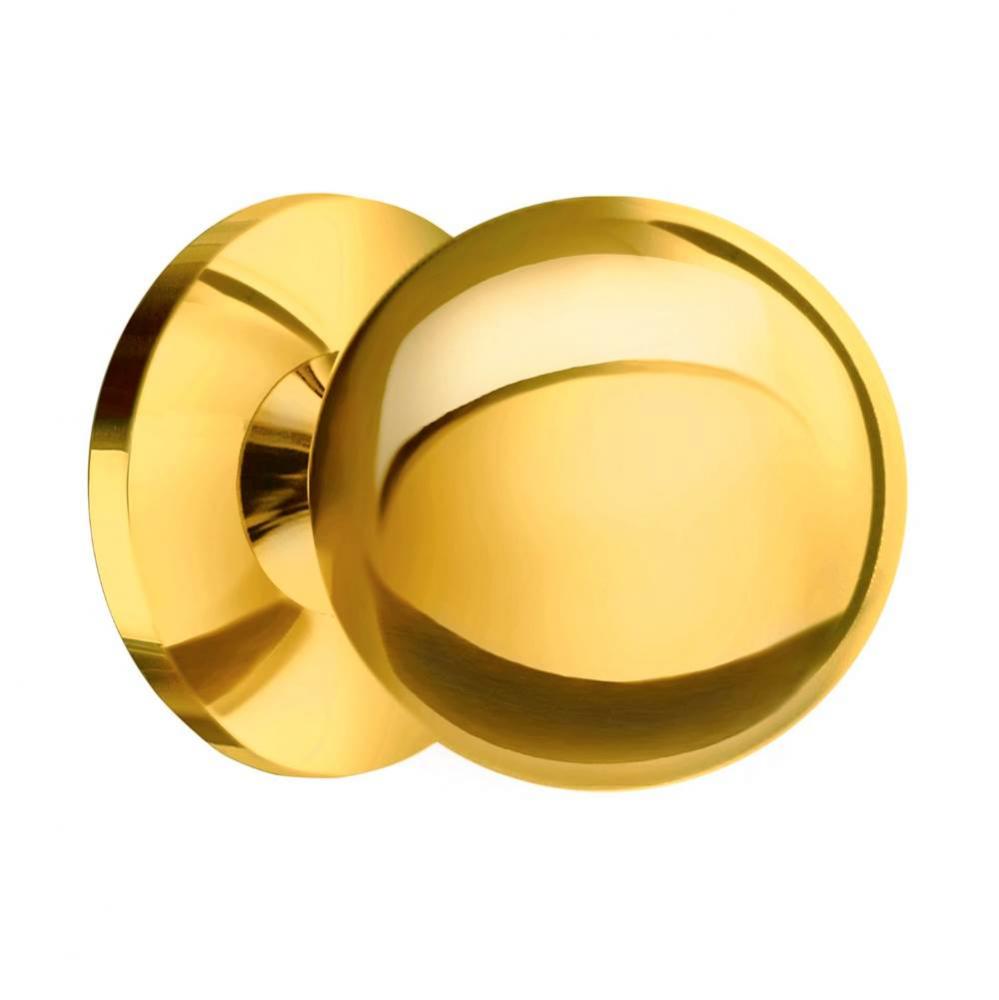 KNOB POLISHED BRASS FINISH 1''