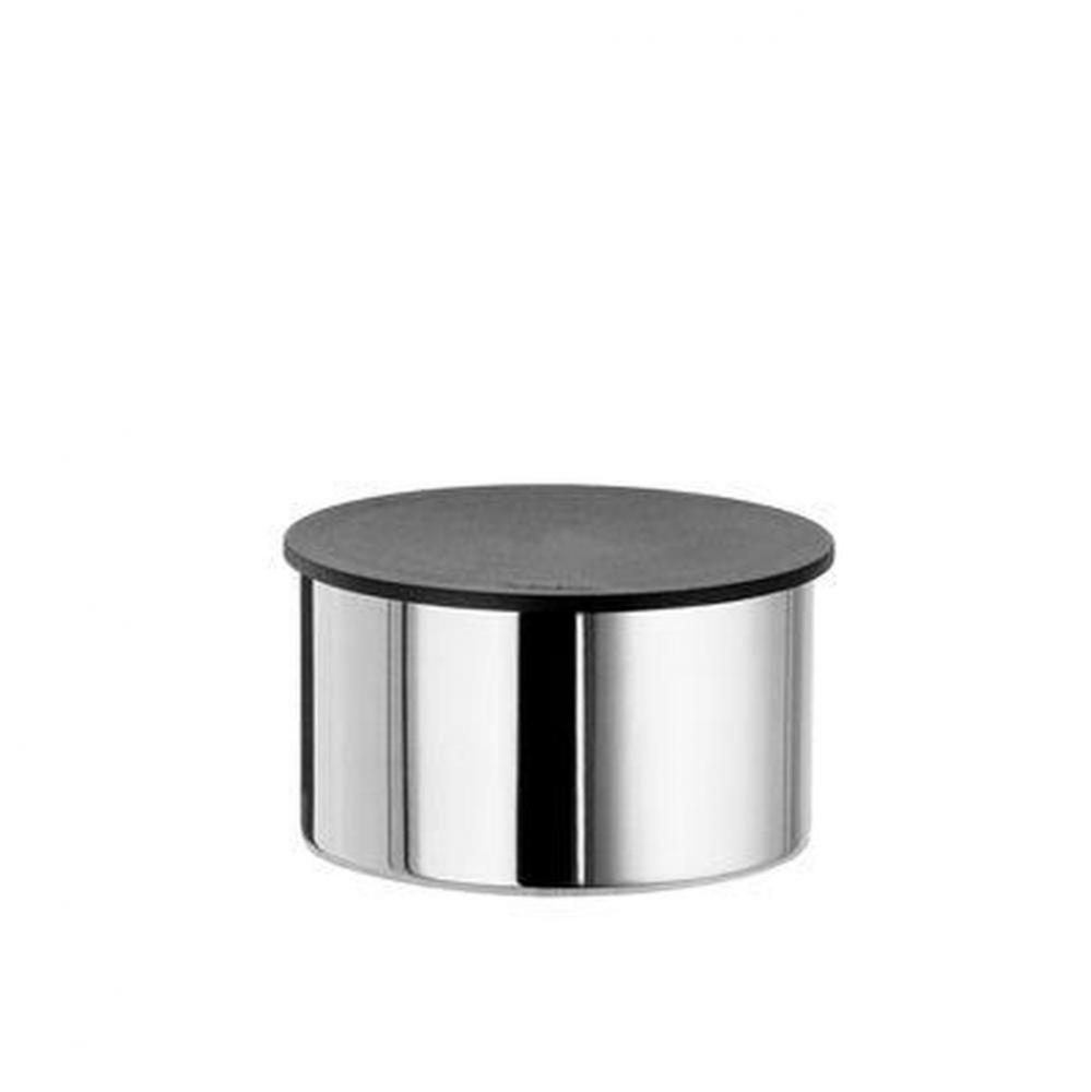 Container W/ Black Lid Diameter 3 1/2'' - Height