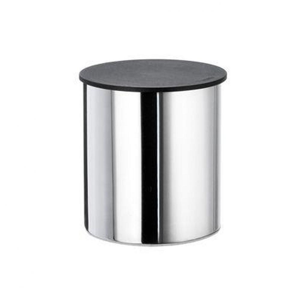 Container W/ Black Lid Diameter 3 1/2'' - Height