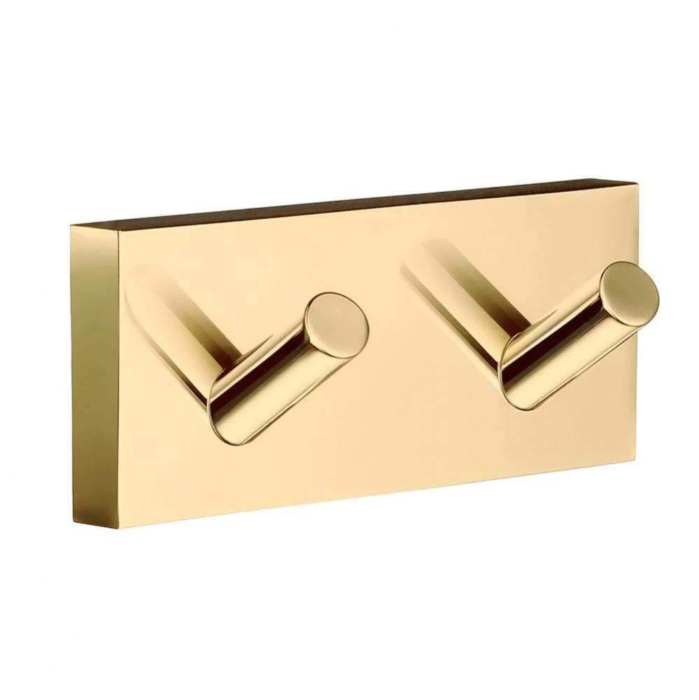 HOUSE DOUBLE HOOK POLISHED BRASS