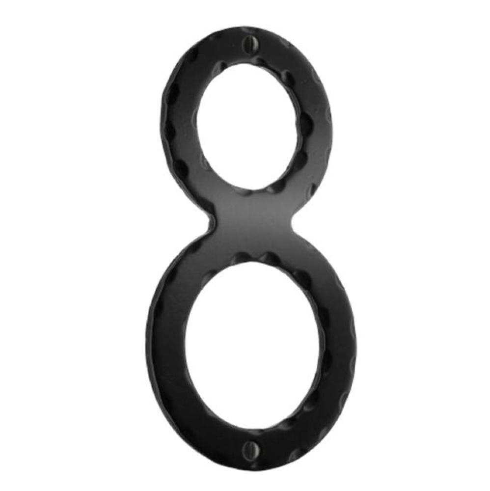 Decorative wrought iron 6'' house numeral 8