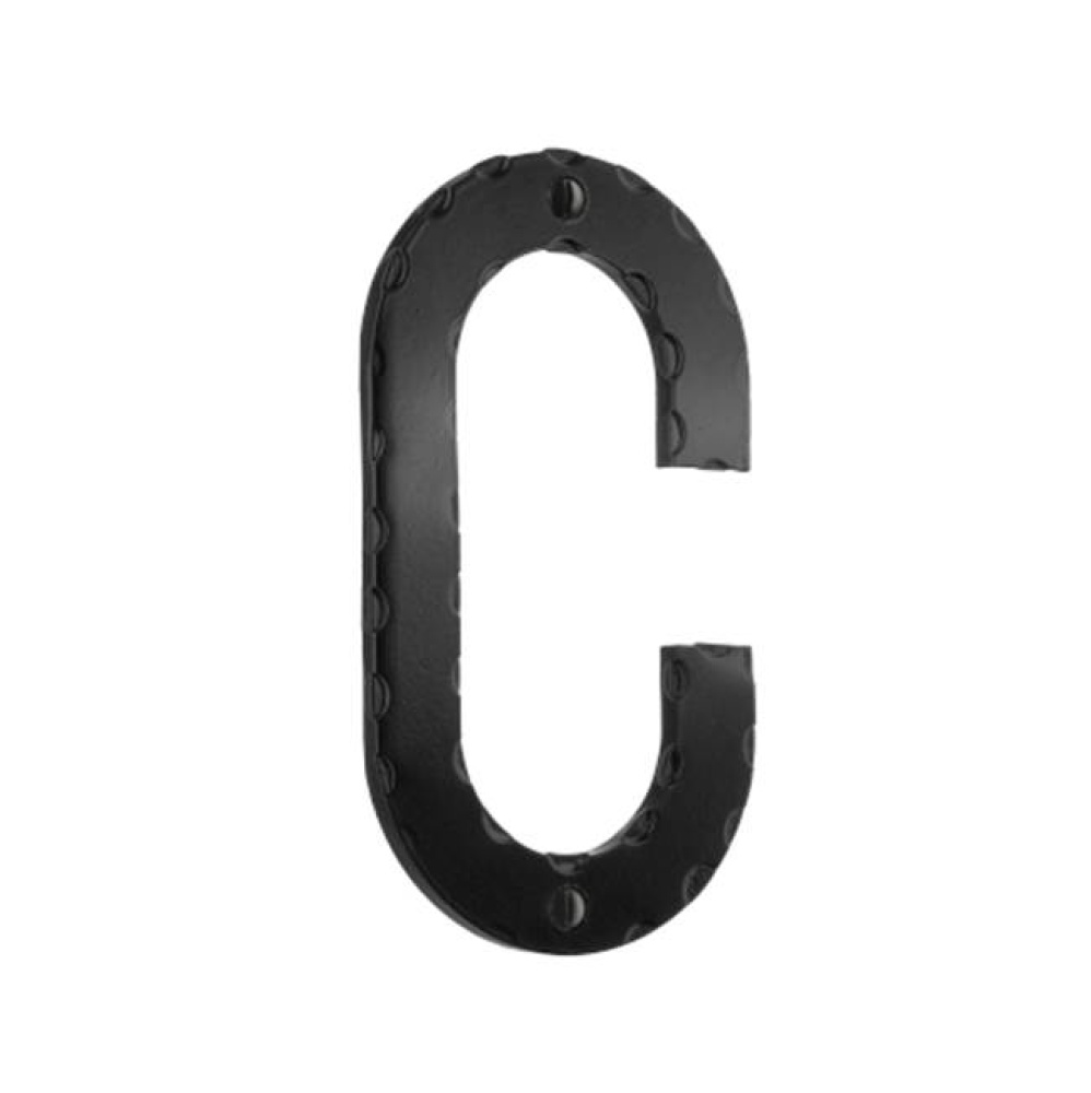 Decorative wrought iron 4 3/4'' letter C