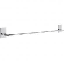 Smedbo BK1036 - Self adhesive 22.5'' towel bar polished stainless steel - rectangle plate