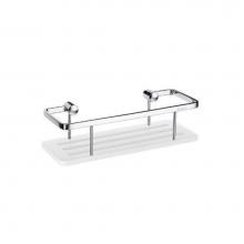 Smedbo DK3004 - Sideline Soap Basket Chrome/White Solid