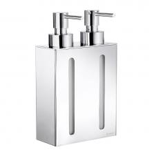 Smedbo FK258 - OUTLINE - Soap Dispenser in Polished Chrome, 2 containers.